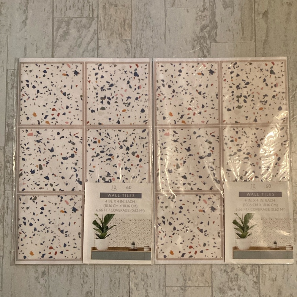 Target Bullseye’s Playground Wall Tiles 20 Sheets Peel & Stick Terrazzo Design